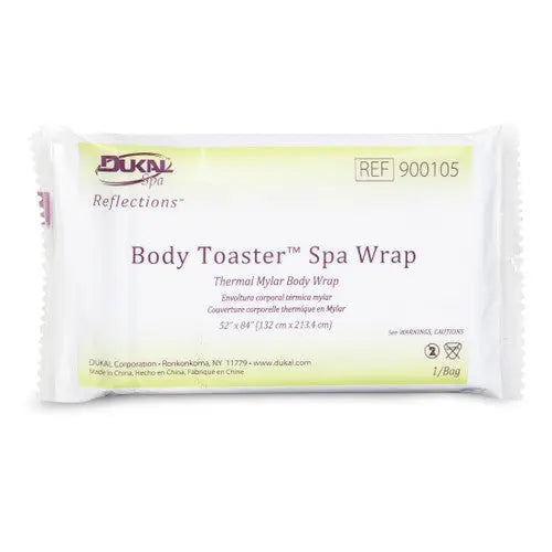 Dukal Reflections Body Toaster Spa Wrap packaging on a white background