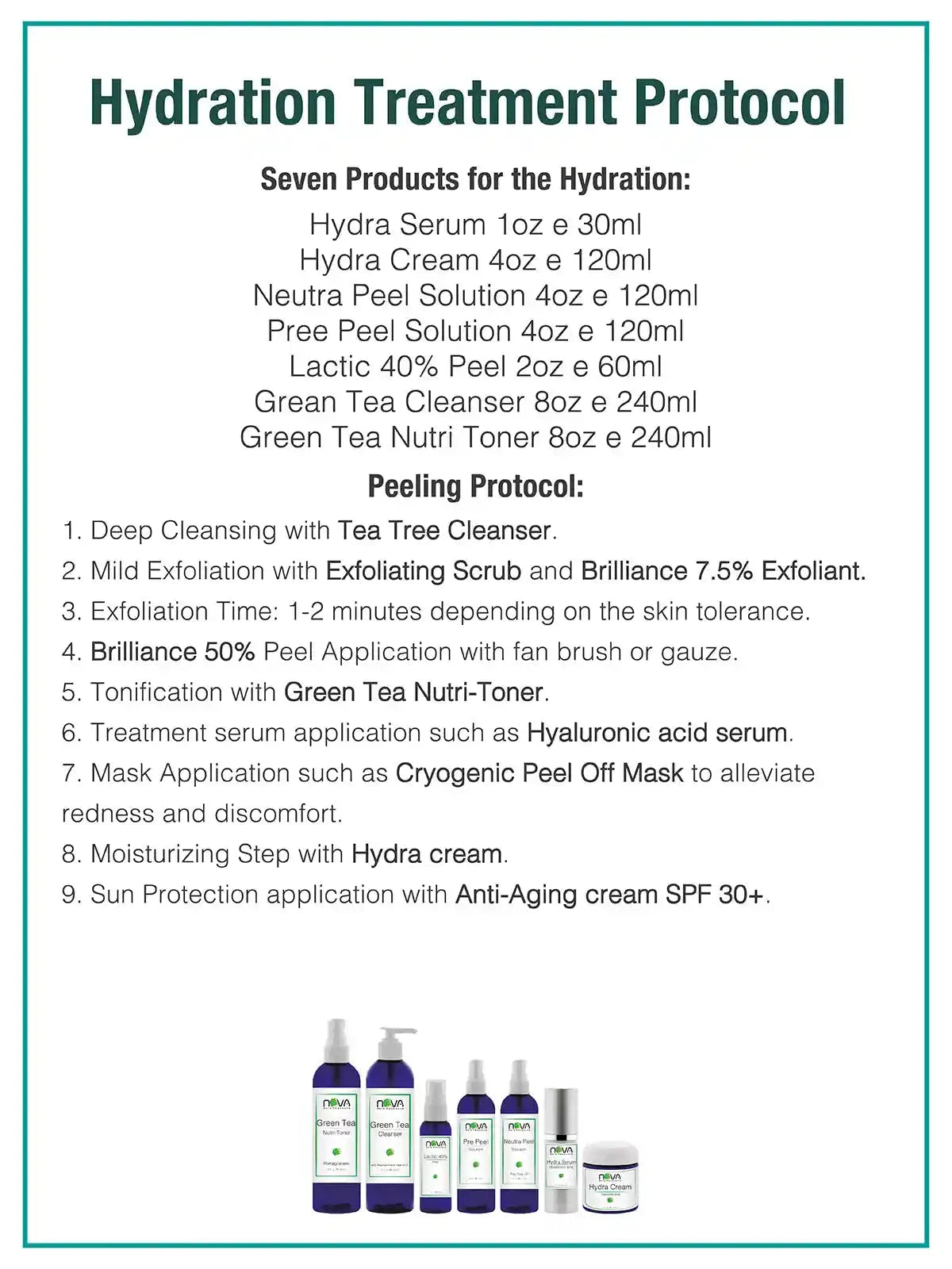 Hydration Back Bar Kit 7 products (Hyaluronic Acid)