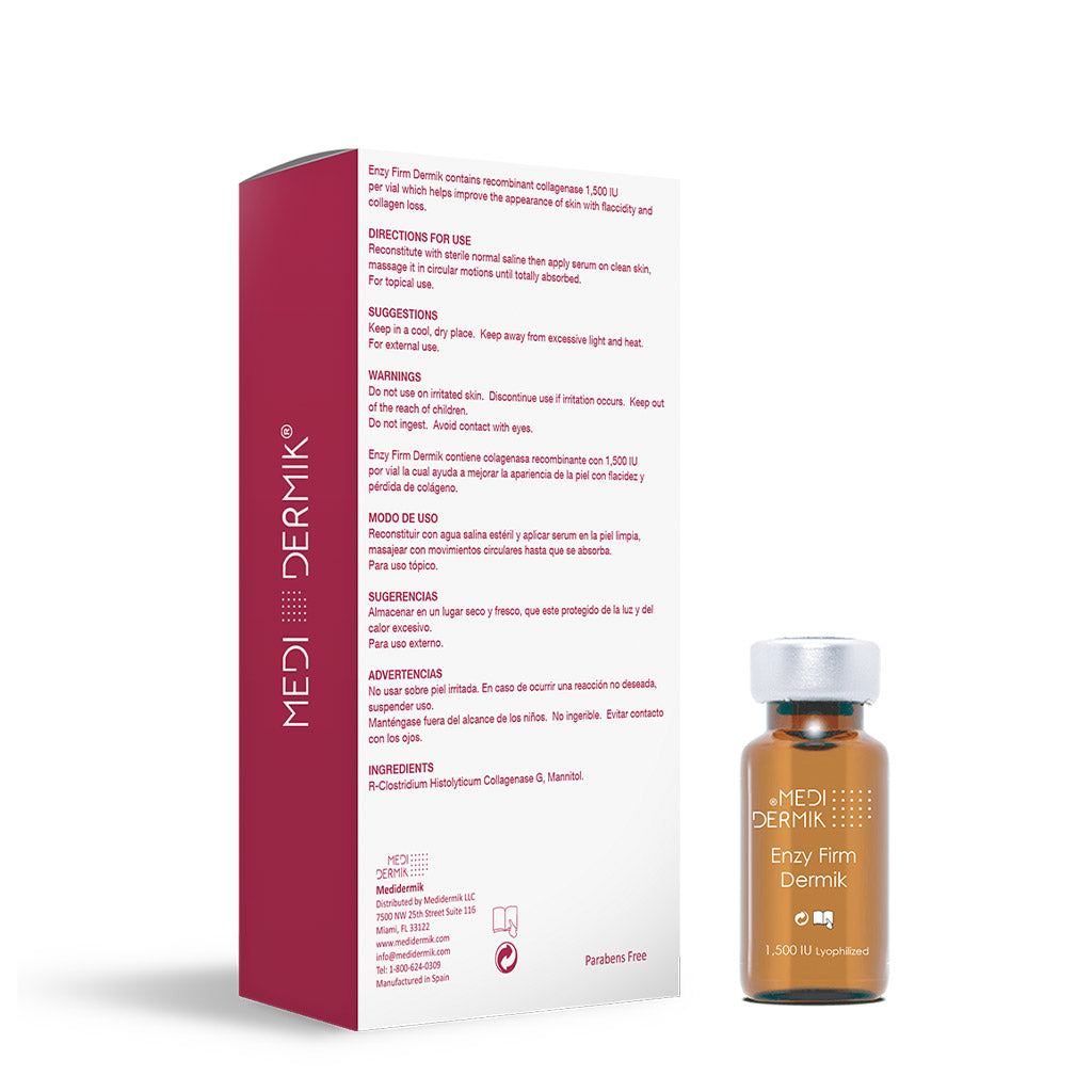 Enzy Firm “Collagenase” Dermik 5 vials, Lyophilized, 1,500 IU