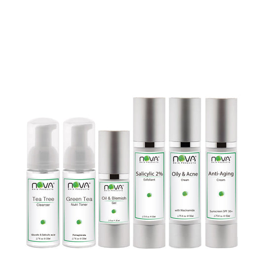 Acne Retail Kit - 6 Products - Nova Skin Medidermik
