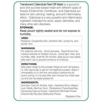 Calendula (Hydro Jelly) Peel Off Mask 20oz - Nova Skin Medidermik