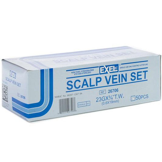 Box of EXE Scalp Set on a white background
