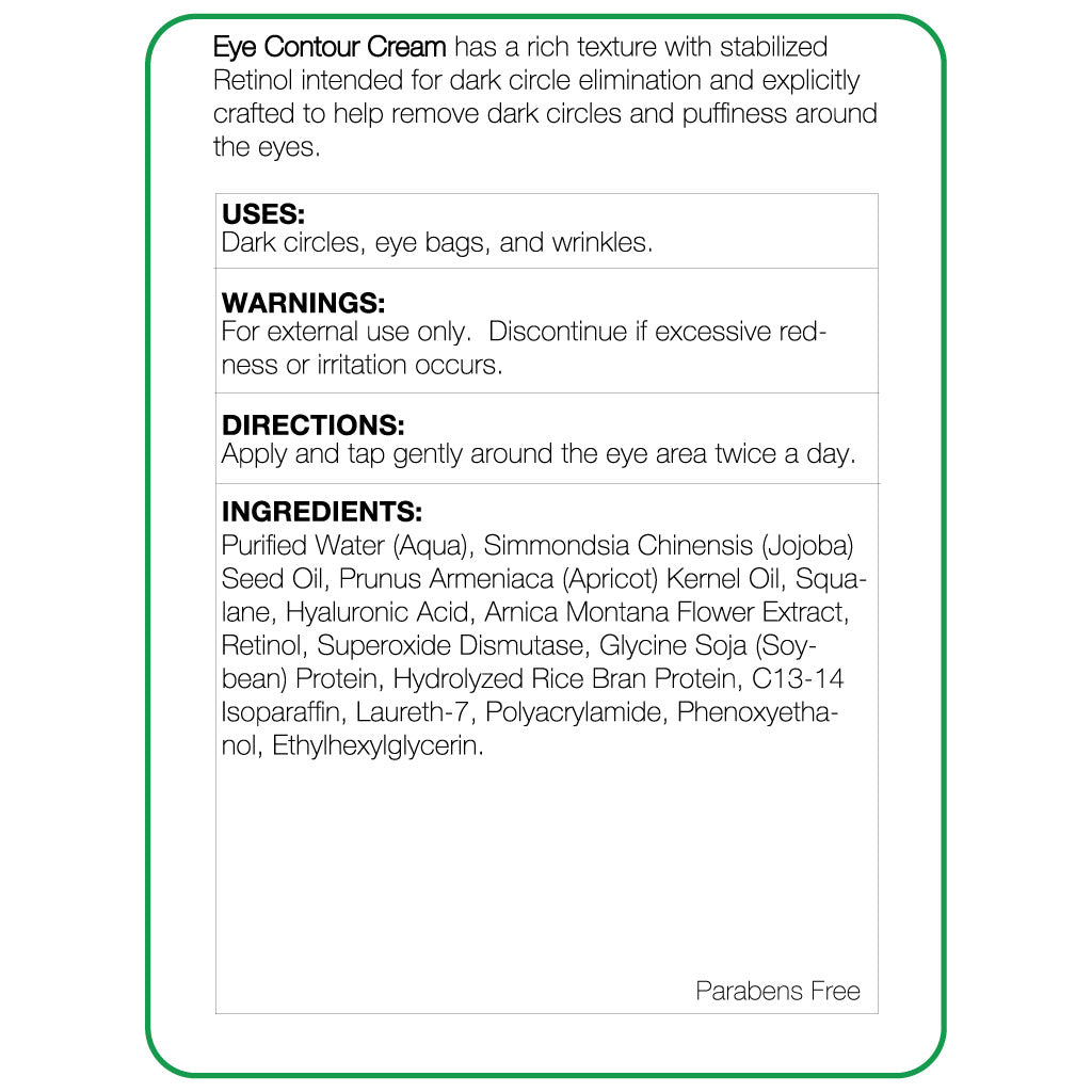 Eye Contour Cream 0.5oz with Retinol