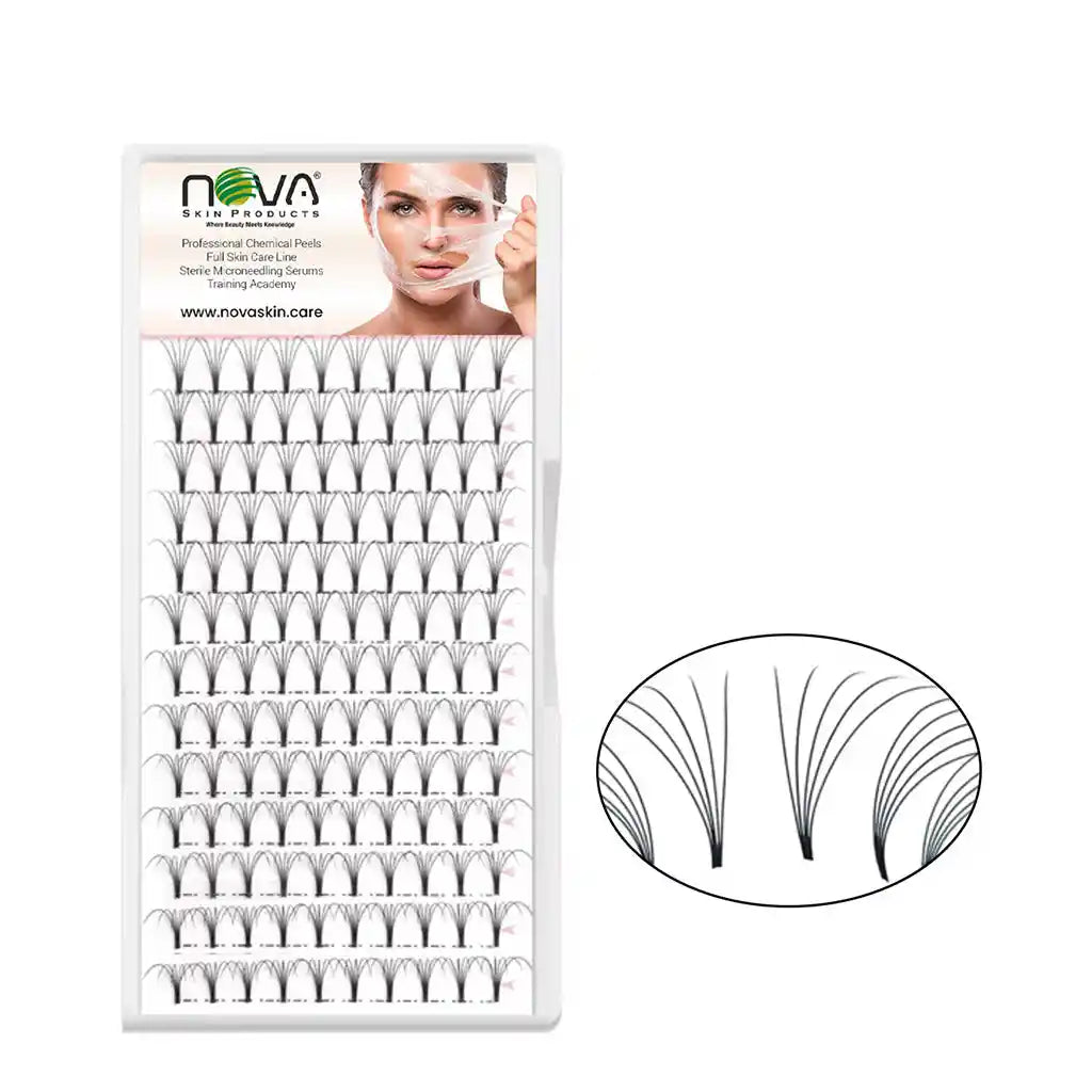 Eyelashes_Extension_Volume_5D_Short_Stem_Pre_Made_Fans_Silk_Soft_-_Nova_Skin_Medidermik