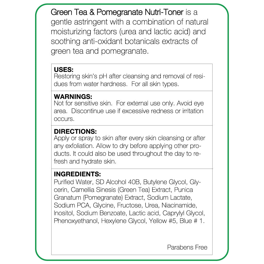 Tónico de té verde y granada