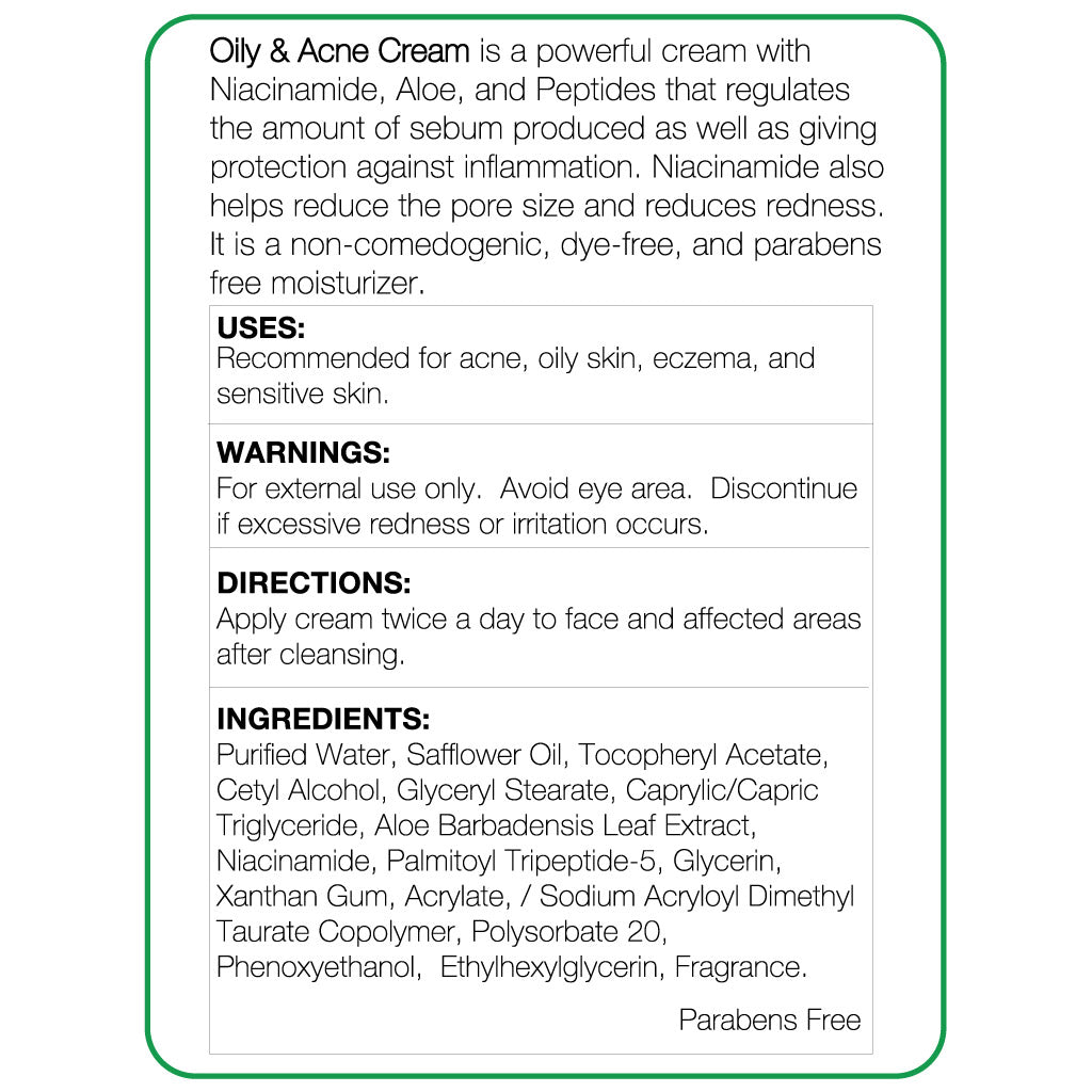 Oily & Acne Cream - Nova Skin Medidermik