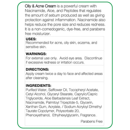 Oily & Acne Cream 1.7oz - Nova Skin Medidermik