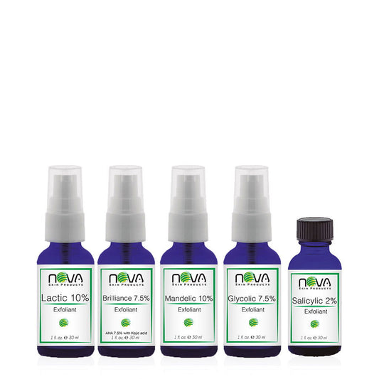 Pre Treatment Exfoliant Kit 5 Exfoliants - Nova Skin Medidermik