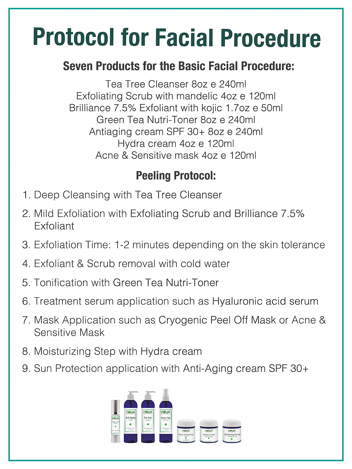 Facial Preparation Kit 7 products