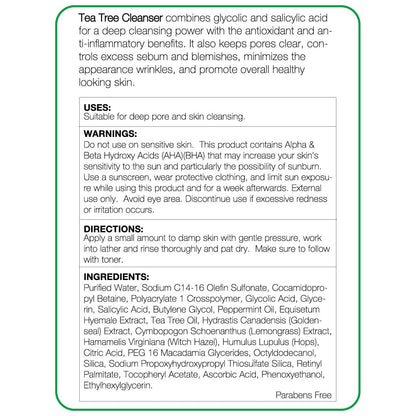 Tea Tree Cleanser 1.7oz - Nova Skin Medidermik