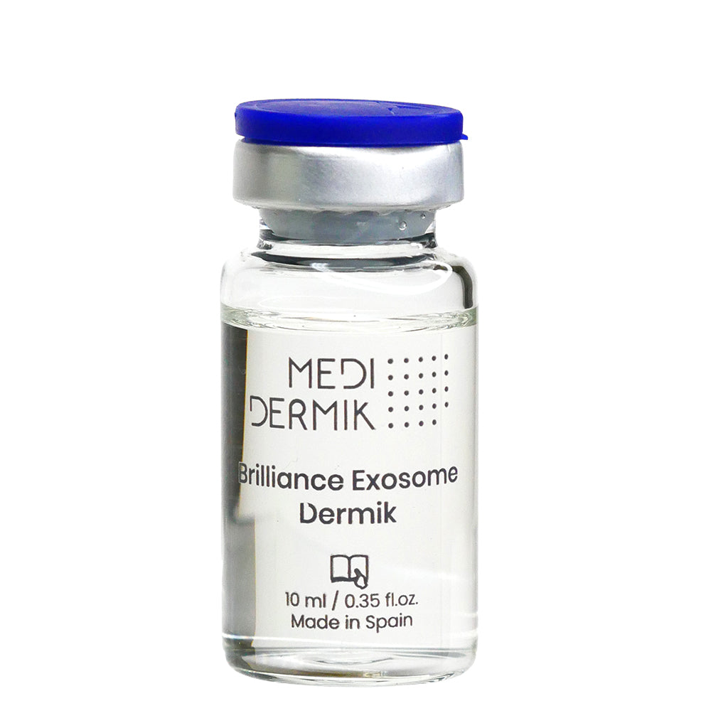 MEDI-DERMIK Brilliance Exosome Dermik vial on a white background