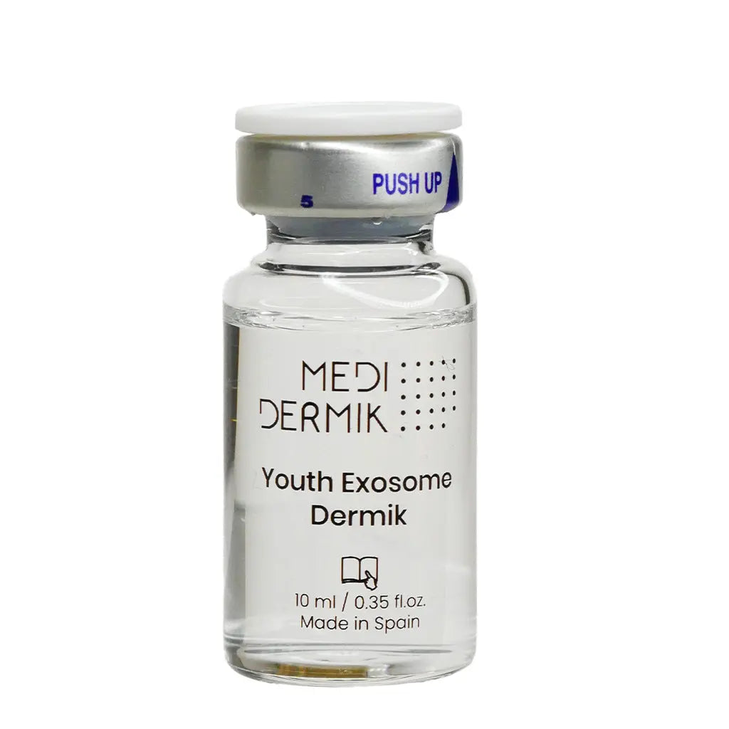 MEDI DERMIK Youth Exosome Dermik bottle on a white background