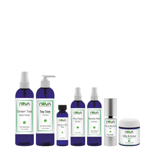 Kit de barra para espalda grasa y con acné, 7 productos